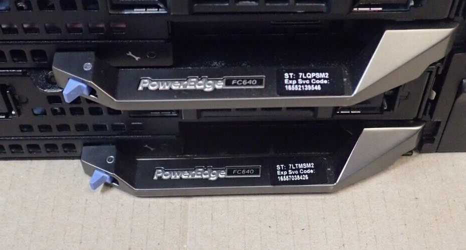 Dell PowerEdge FX2S Switched 4-Node Rack Chassis + 4x FC640 NVMe Blade Servers