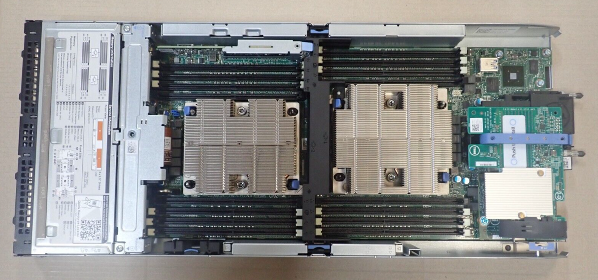 Dell PowerEdge FC640 2x 12C Gold 6126 192GB RAM 2x 480GB SSD 2-Bay Blade Server