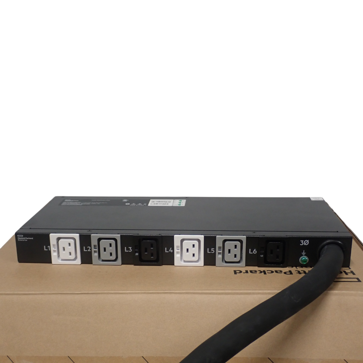 NEW HPE G2 P9Q60A 6xC19 3Ph 17.3kVA 48A 240V 1U Power Distribution Unit PDU
