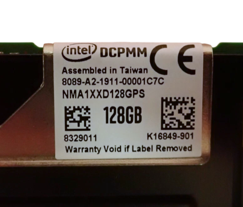 Intel 128GB DDR4 DCPMM-2666 ECC Optane Persistent Server Memory NMA1XXD128GPS