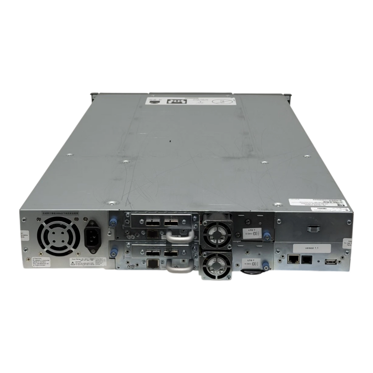 HPE StorageWorks MSL2024 24-Slot Tape Library 407351-001 + 2x LTO-7 SAS Drives