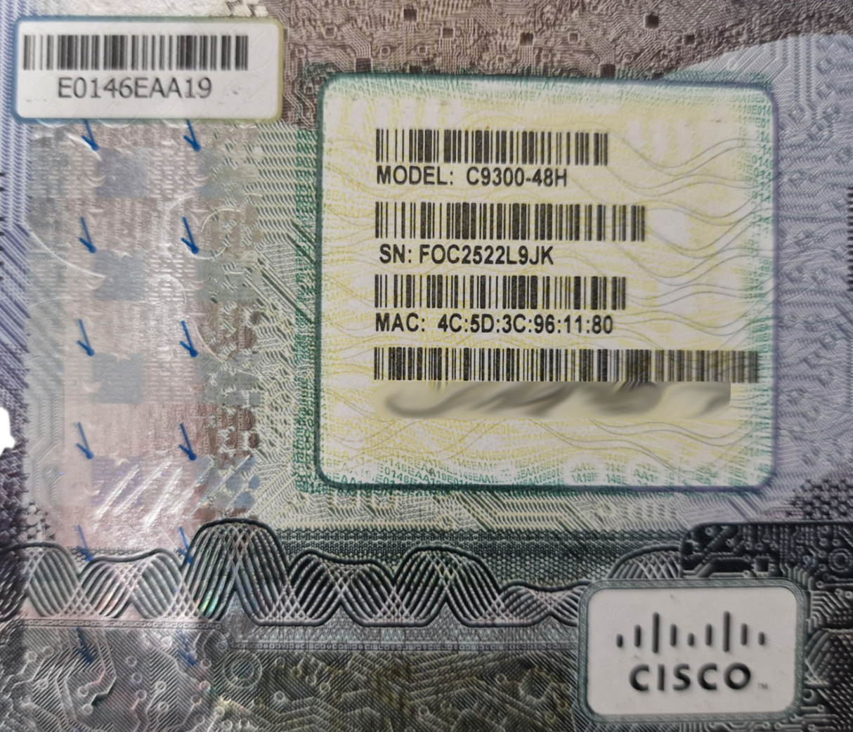 Cisco Catalyst C9300-48H-A 9300 48x 1G PoE+ Network Switch + C9300-NM-8X Module