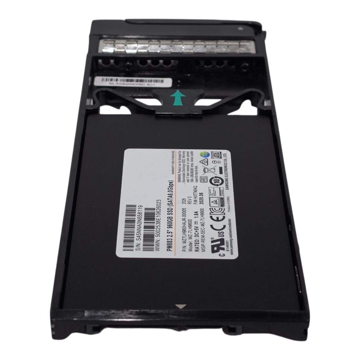 HPE Nimble Storage 960GB 7.2K SATA 6G 1GB 2.5" SSD Q8F86B MZ-7LH9600 FW:PM883