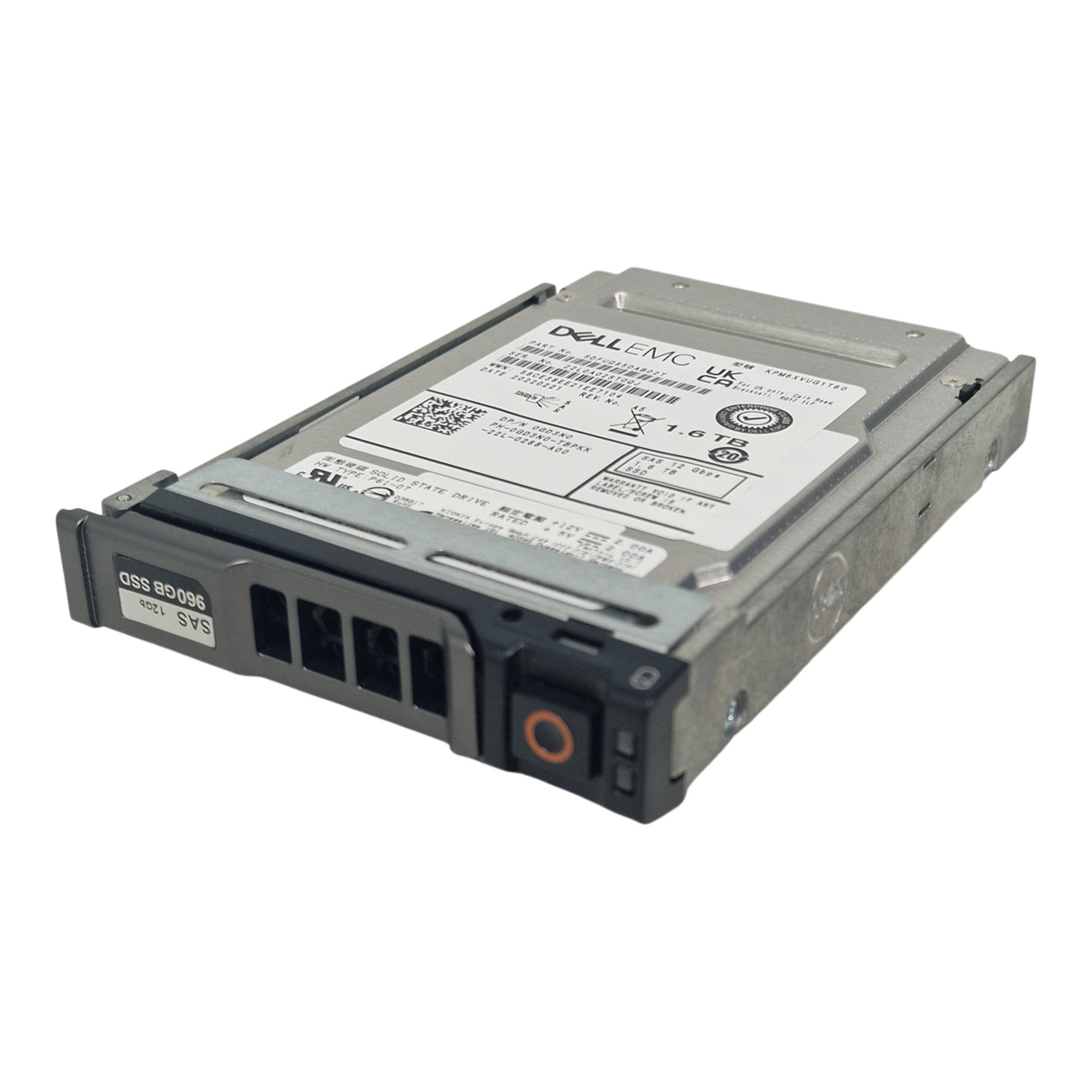 Dell 1.6TB SAS 12G MU 2.5" SFF SSD KPM6XVUG1T60 GD3N0 + 12/13th Gen Caddy