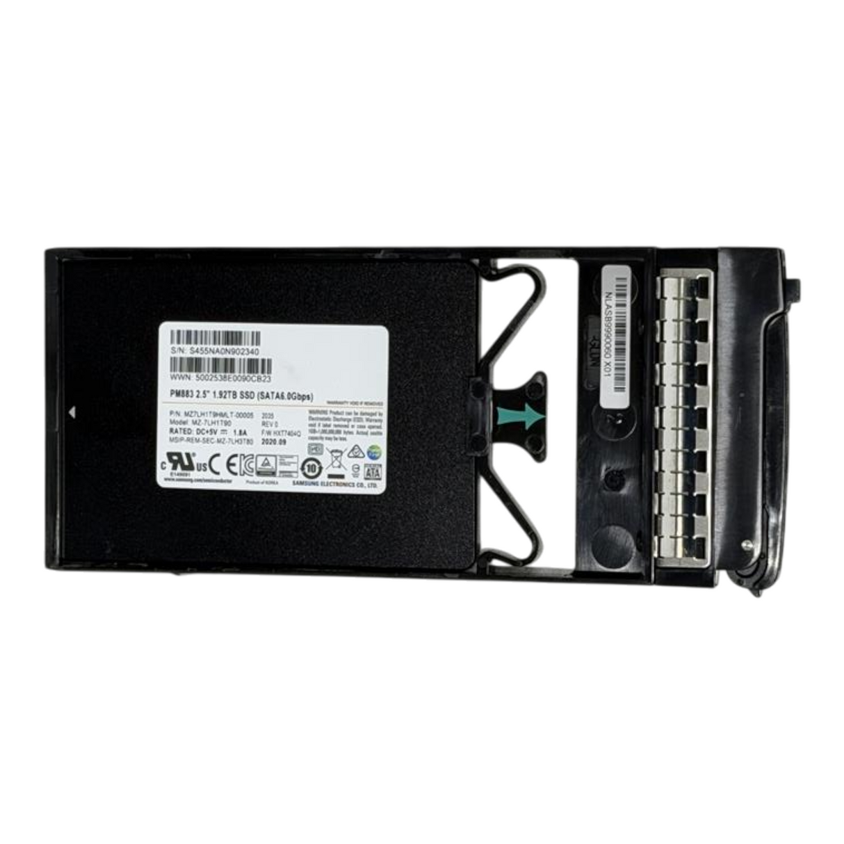 HPE Nimble Storage 1.92TB SATA 6G 2.5" SSD Q8F87A SP-SSD-1920GB-DFC FW:PM883