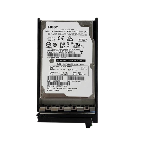 Fujitsu 1.2TB 10K SAS 6G SFF 2.5" Enterprise HDD Hot Swap S26361-F5247-L112