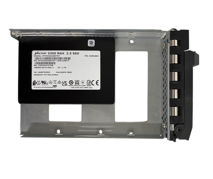 Fujitsu 480GB SATA 6G Mixed-Use 2.5" SSD in 3.5" Caddy S26361-F5775-L480