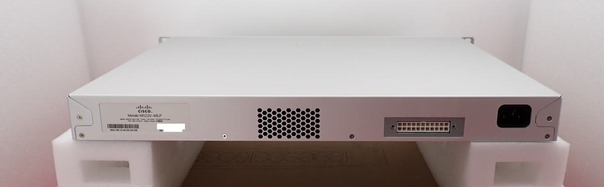 NEW Cisco Meraki MS220-48LP-HW 48x 1GE POE+ 4x 1G SFP 1U Cloud Switch UNCLAIMED