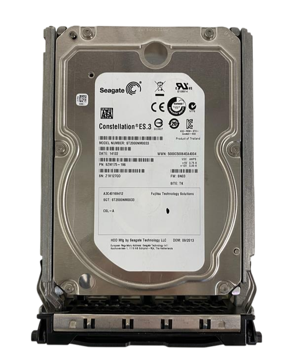 Fujitsu 2TB 7.2K SATA 6G LFF 3.5" Enterprise HDD Hot Swap S26361-F3670-L200