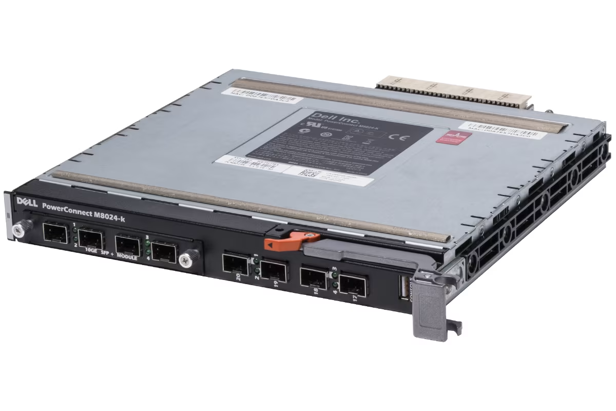 Dell PowerConnect M8024-k 4x 10G SFP+ 16x 10G Internal M1000e Blade Switch HK53G