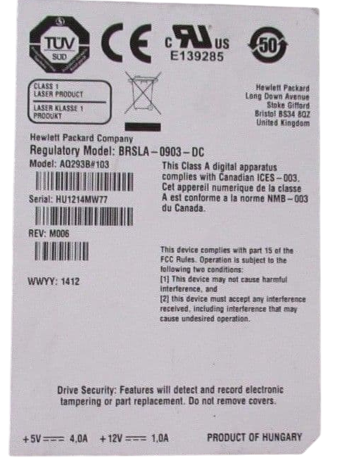 HP Storageworks 1/8 G2 Tape Autoloader 0x Tape Drive Including PSU - 435243-001