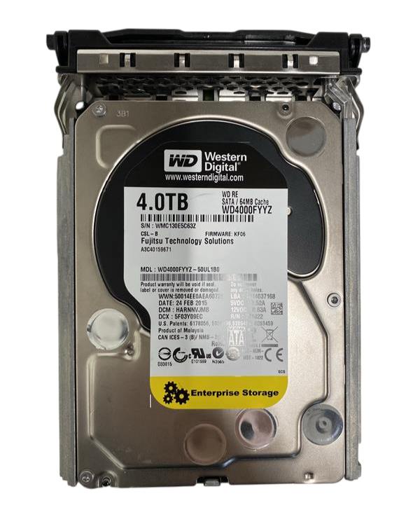 Fujitsu 4TB 7.2K SATA 6G LFF 3.5" Enterprise HDD WD4000FYYZ S26361-F3670-L400