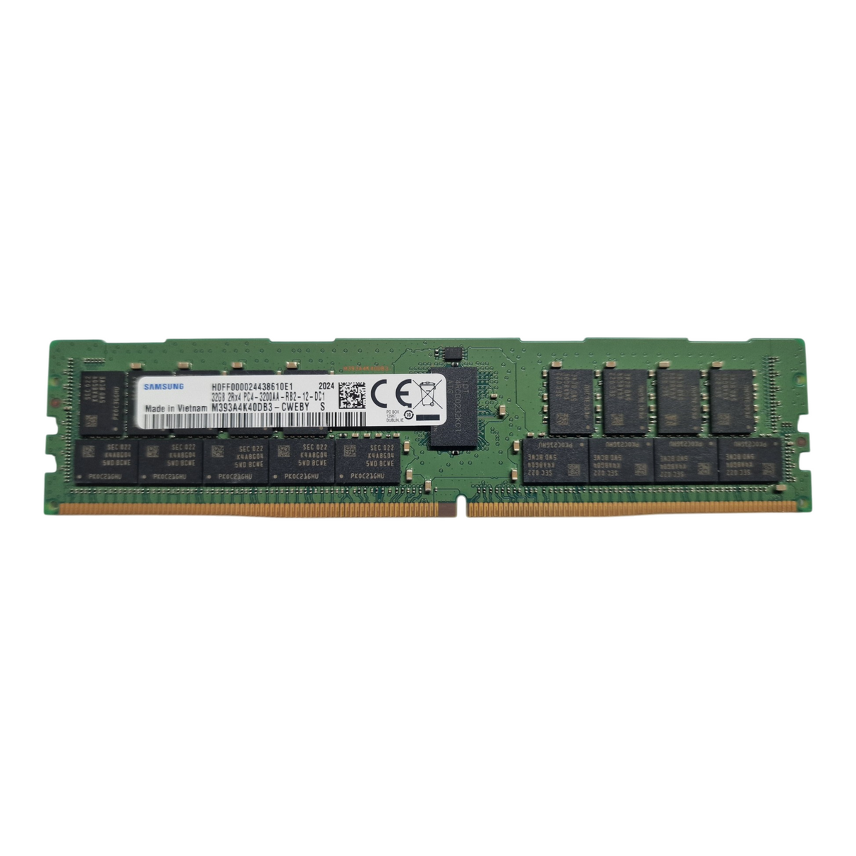 Samsung 32GB 2Rx4 PC4-3200AA ECC RDIMM Memory M393A4K40DB3-CWE