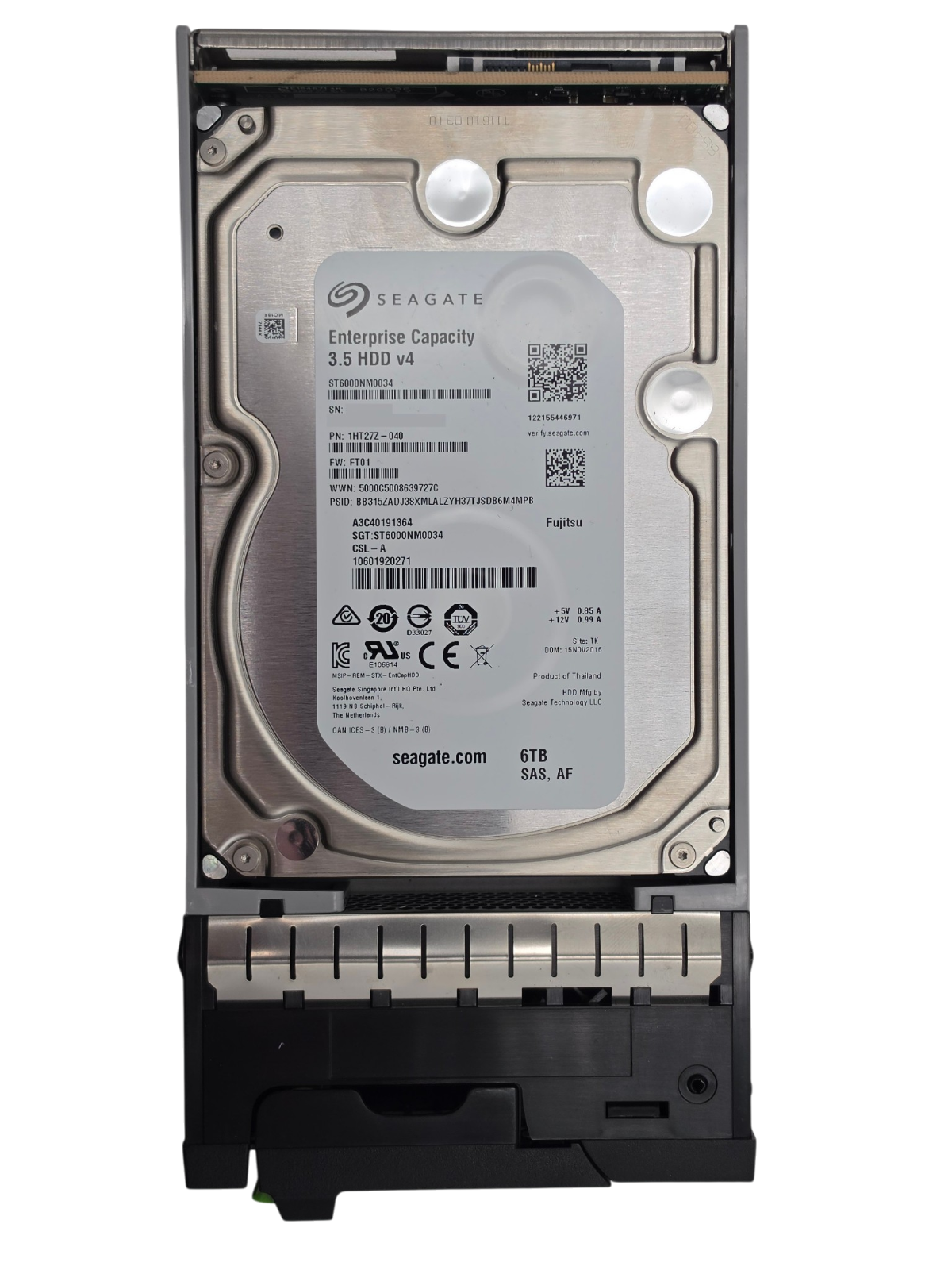 Fujitsu 6TB 7.2K RPM 12G SAS LFF 3.5" Enterprise HDD S26361-F5571-L600