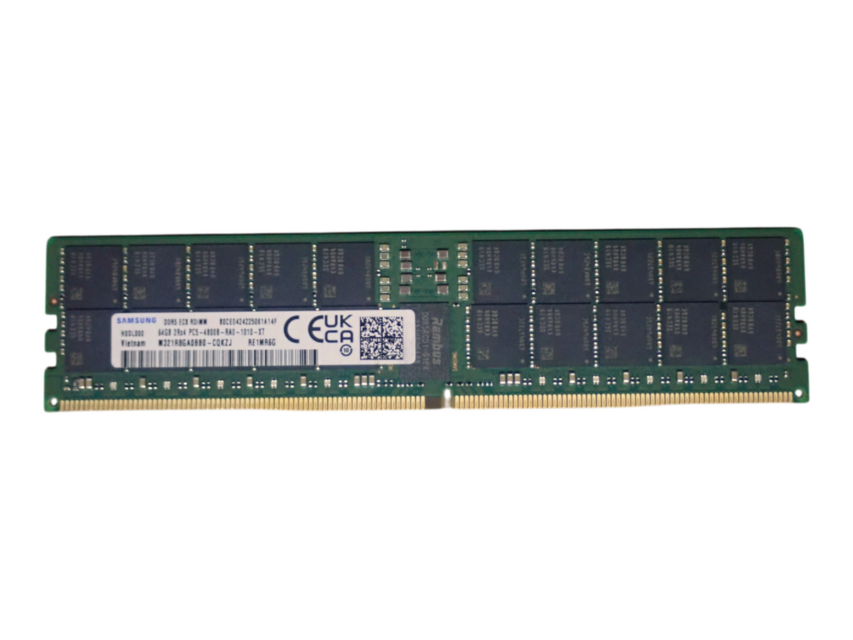 NEW Samsung 64GB 2Rx4 PC5-4800B DDR5-38400 ECC RDIMM Memory M321R8GA0BB0-CQK