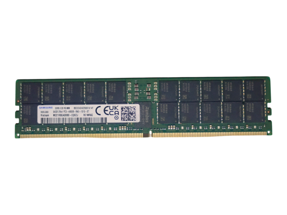 NEW Samsung 64GB 2Rx4 PC5-4800B DDR5-38400 ECC RDIMM Memory M321R8GA0BB0-CQK