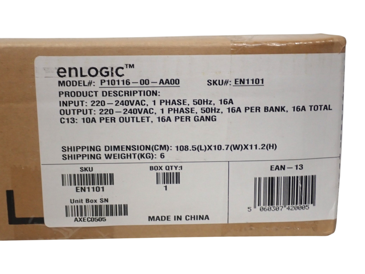 NEW Enlogic EN1101 24x C13 16A Single Phase Metered Vertical PDU P10116-00-AA00