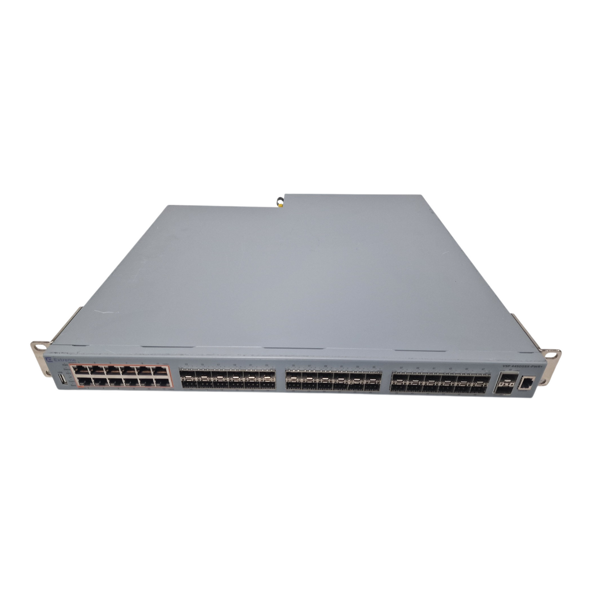 Extreme VSP 4450GSX-PWR+ 36-Port SFP 2x 10GbE SFP+ 12x RJ-45 PoE+ Managed Switch