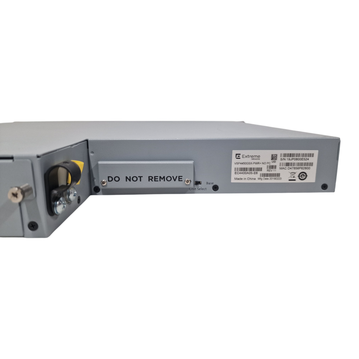 Extreme VSP 4450GSX-PWR+ 36-Port SFP 2x 10GbE SFP+ 12x RJ-45 PoE+ Managed Switch