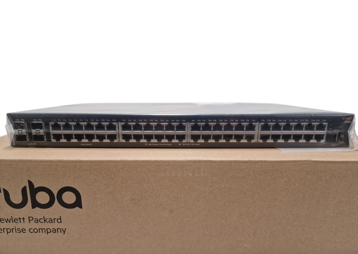 HPE Aruba CX 6000 48x 1GBase-T + 4x 1G SFP Port Managed Network Switch R8N86A