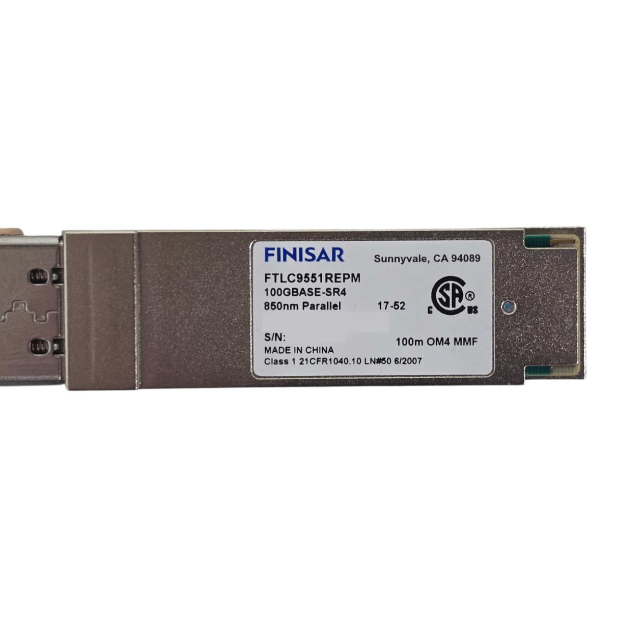 NEW Finisar FTLC9551REPM 100GBASE-SR4 100G QSFP28 850nm 100m MMF MPO Transceiver