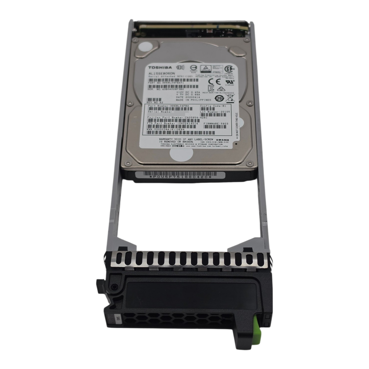 Fujitsu CA08226-E605 600GB 10K 12G SAS 2.5" SFF Hot Plug CMR HDD AL15SEB060N
