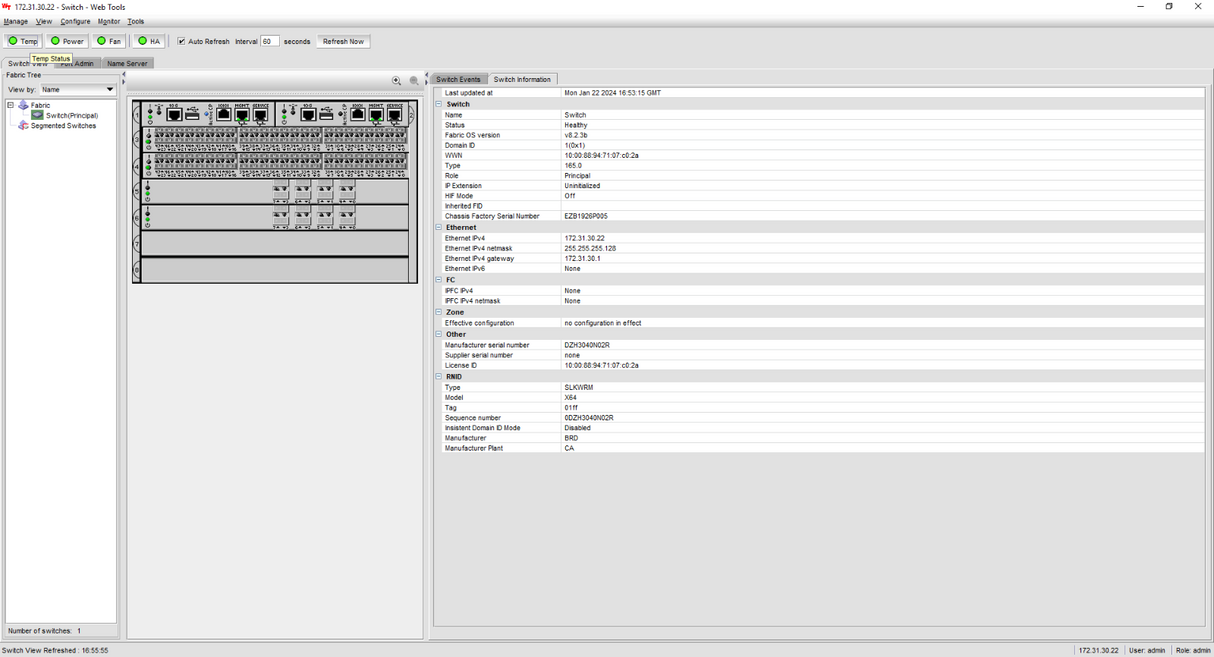 Brocade X6-4 4-Slot Gen6 8U Director + 2x FC32-48 2x CPX6 2x CR32-4 + Licenses