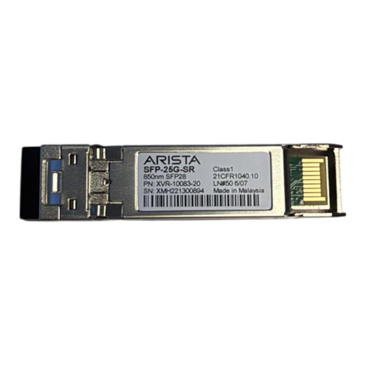 New Arista XVR-10083-20 25GBASE-SR 850nm 100m SFP28 Transceiver SFP-25G-SR