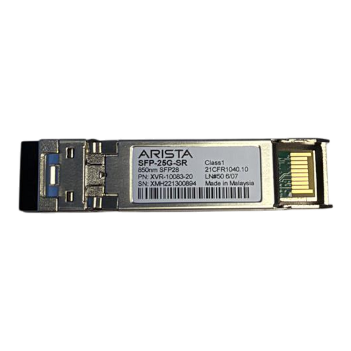 New Arista XVR-10083-20 25GBASE-SR 850nm 100m SFP28 Transceiver SFP-25G-SR