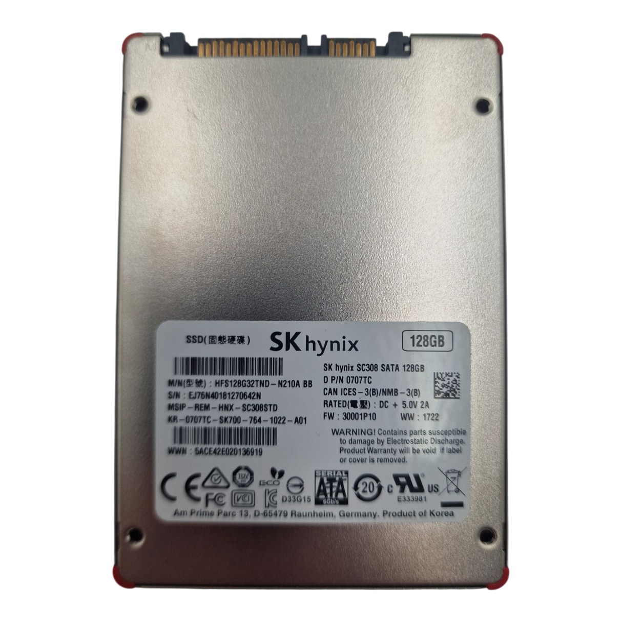 Dell SK Hynix SC308 128GB 2.5" SATA 6G Solid State Drive SSD HFS128G32TND 707TC