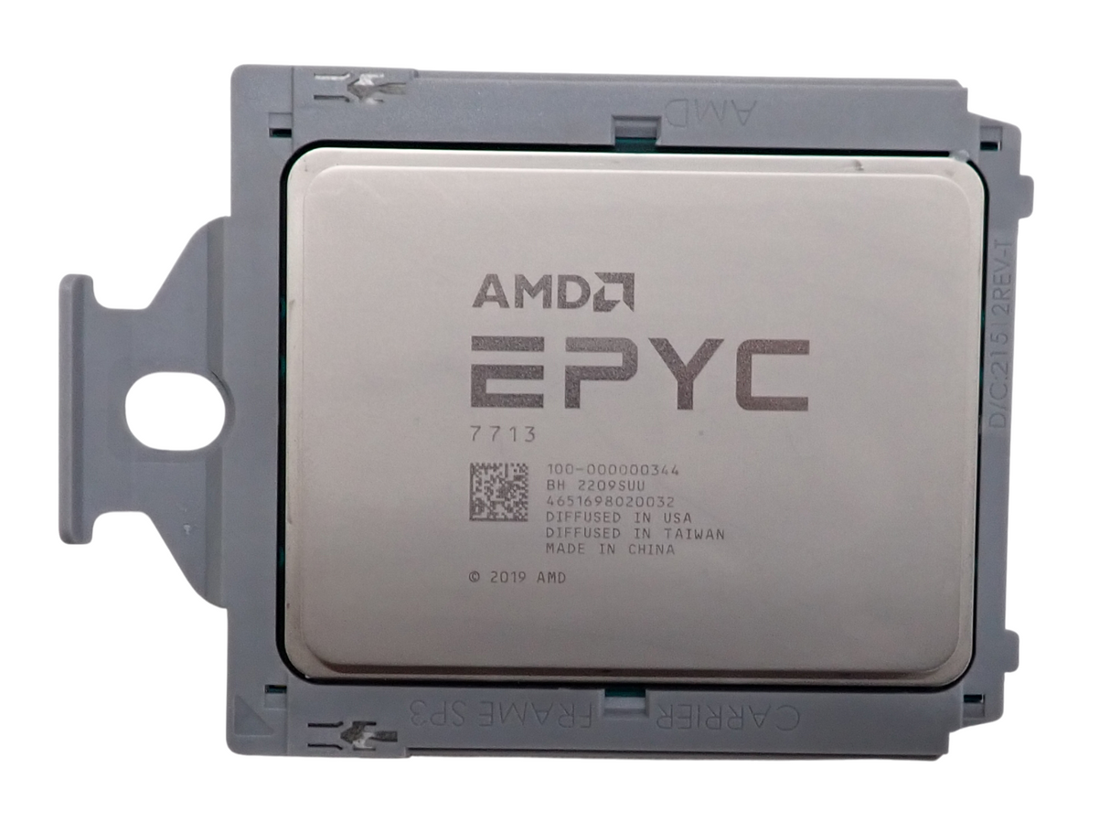 AMD EPYC 7713 64-Core 128-Threads 2GHz 256MB L3 SP3 CPU Processor 100-000000344