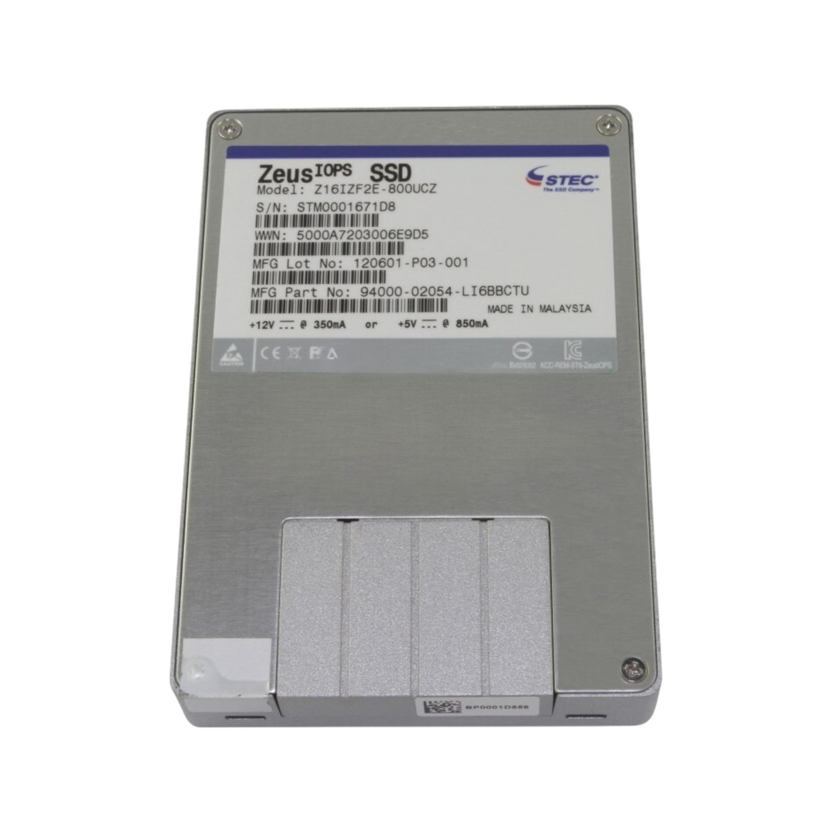 Stec ZeusIOPS 800GB SAS 6G Multi Level Cell Enterprise 2.5" SSD Z16IZF2E-800UCZ
