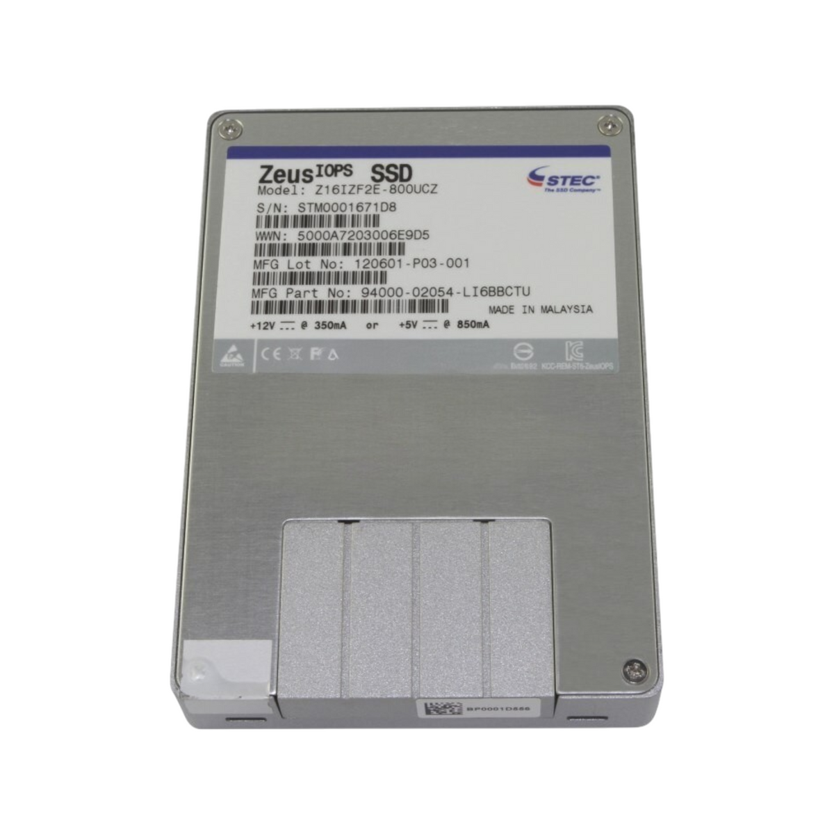 Stec ZeusIOPS 800GB SAS 6G Multi Level Cell Enterprise 2.5" SSD Z16IZF2E-800UCZ