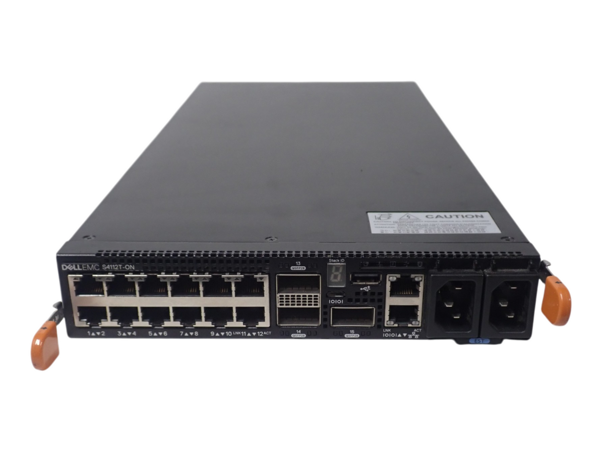 Dell Networking S4112T-ON 12x 10GbE RJ45 + 3x 100Gb QSFP28 Port L3 Switch OS10