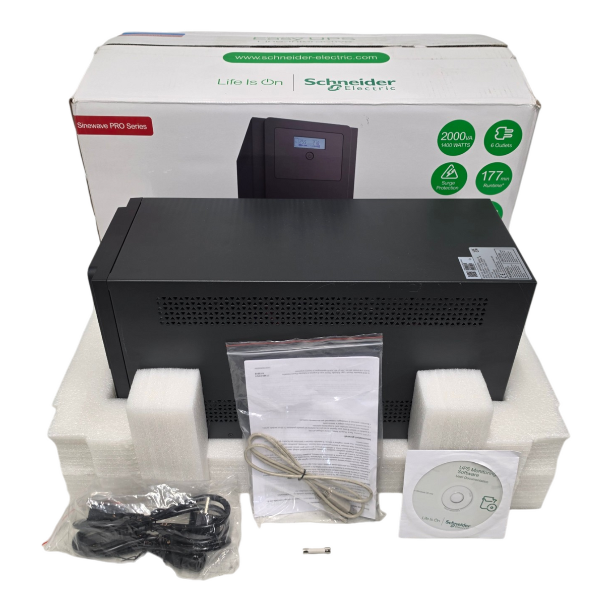 NEW Schneider Electric SMV2000CAI Easy UPS 2000VA/1400W 6x C13 Line-Interactive
