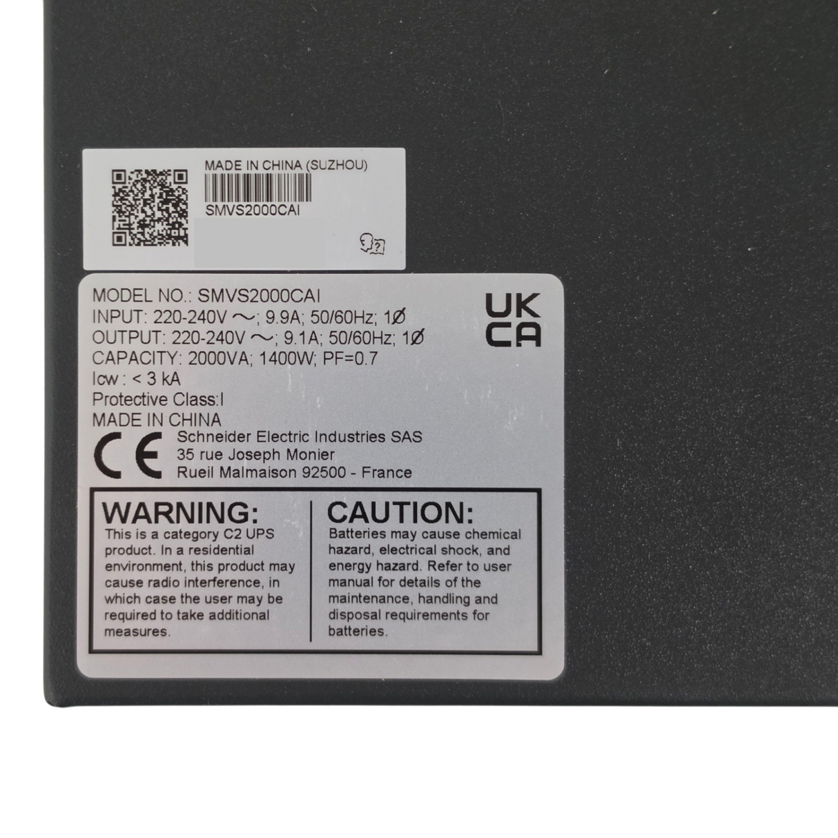 NEW Schneider Electric SMV2000CAI Easy UPS 2000VA/1400W 6x C13 Line-Interactive