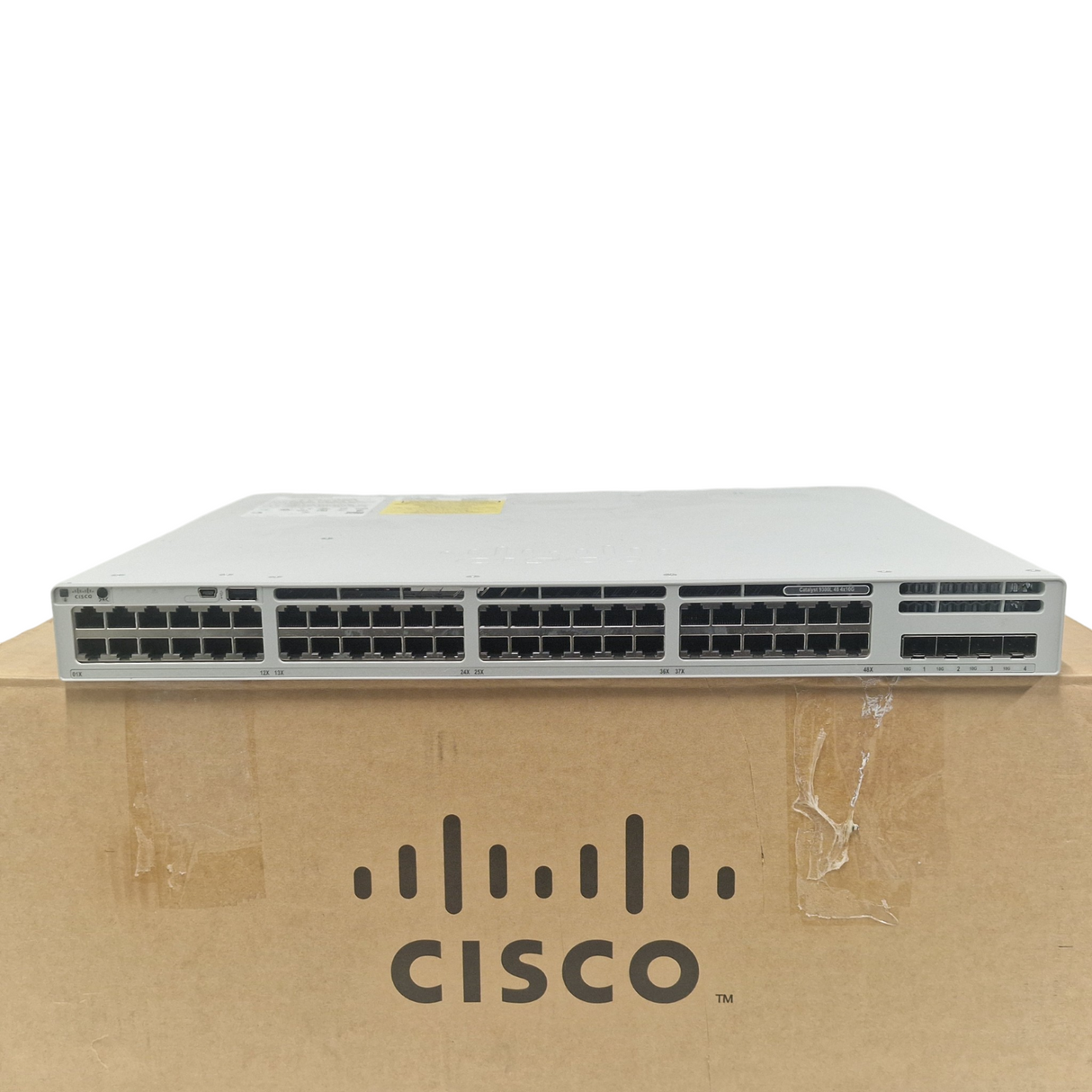New Cisco Catalyst C9300L-48T-4X-E 48x 1GbE RJ45 + 4x 10Gb SFP+ Managed Switch