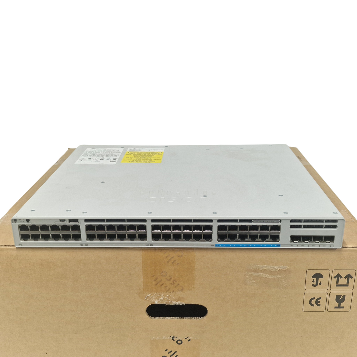 New Cisco Catalyst C9300L-48UXG-4X-E 12x mGig 36x 1G RJ45 UPOE 4x10G SFP+ Switch