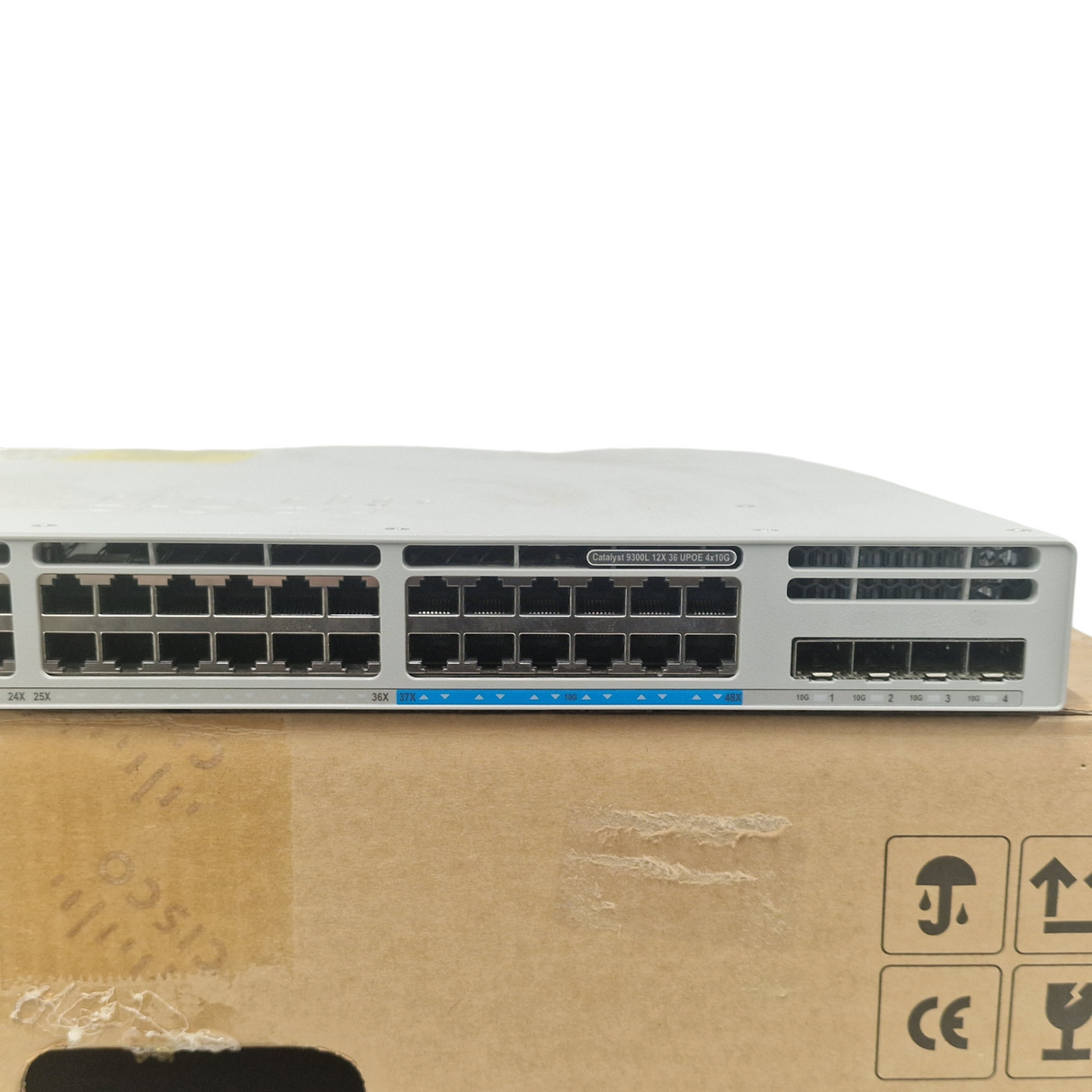 New Cisco Catalyst C9300L-48UXG-4X-E 12x mGig 36x 1G RJ45 UPOE 4x10G SFP+ Switch