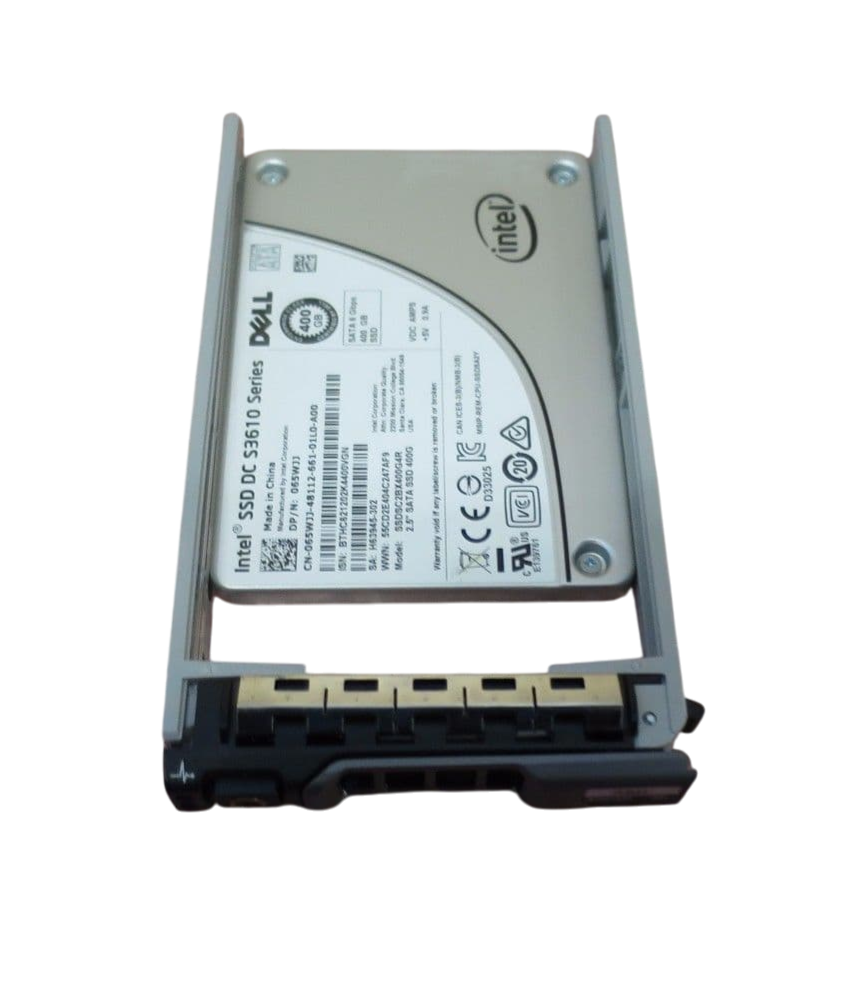 Intel Dell S3610 400GB 6G SATA MLC MU 2.5" SFF SSD in Caddy 065WJJ 65WJJ