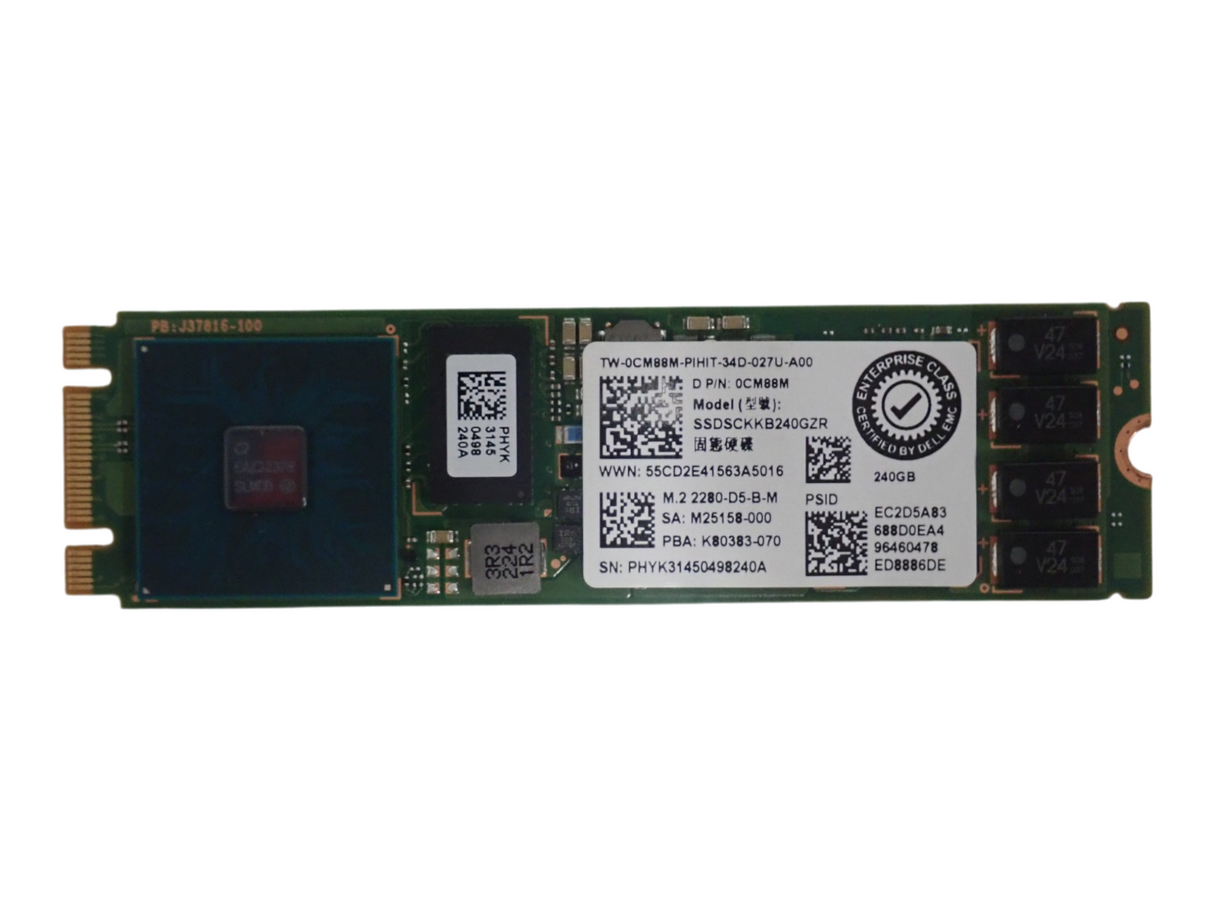 NEW Dell 240GB M.2 2280 SATA 6G Solid State Drive SSD CM88M 0CM88M SSDSCKKB240GZ