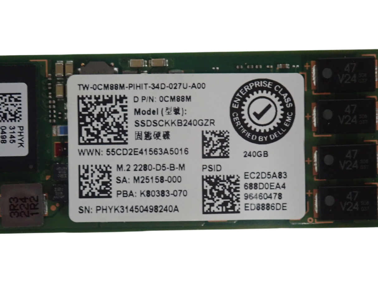 NEW Dell 240GB M.2 2280 SATA 6G Solid State Drive SSD CM88M 0CM88M SSDSCKKB240GZ