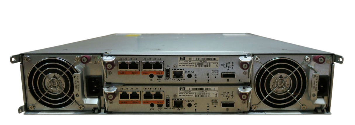 HP StorageWorks P2000 G3 12LFF Storage Array BK830A 2x BK829A Controller 2x PSU