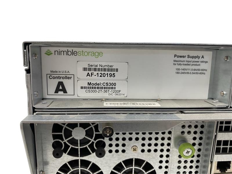 Nimble CS300 16-Bay 3U Storage Array Dual Controller Dual PSU CS300-2T-36T-1200F