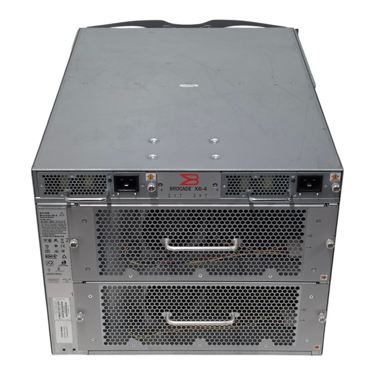 Brocade ED-DCX6-4B X6-4 4-Slot Gen6 8U Director + 2x CPX6 2x CR32-4 2x PSU