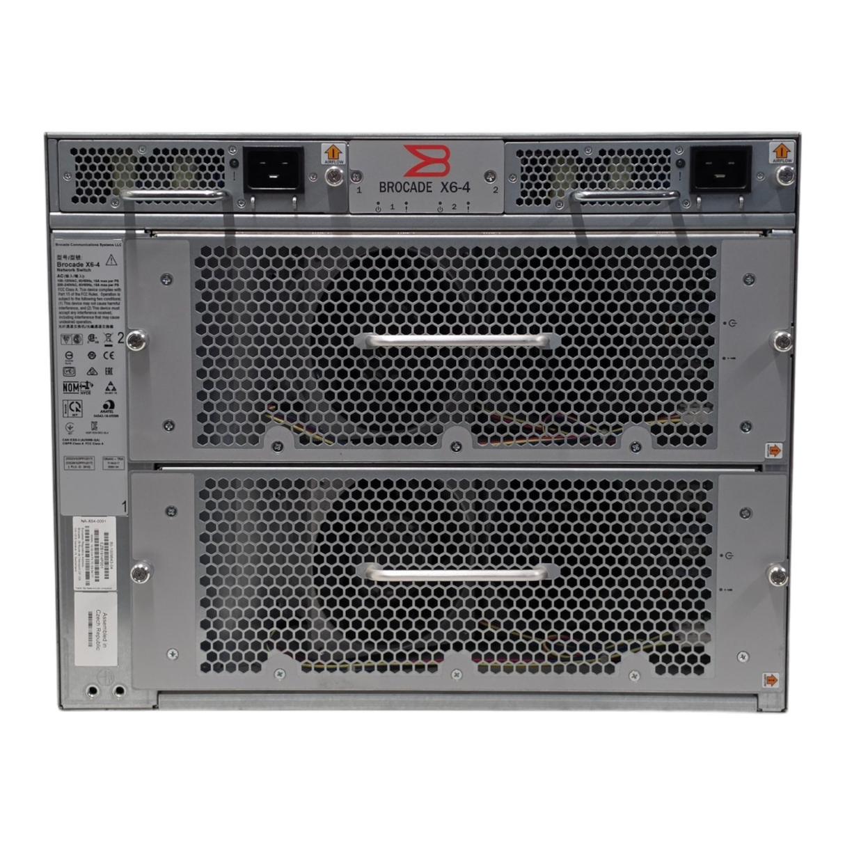 Brocade ED-DCX6-4B X6-4 4-Slot Gen6 8U Director + 2x CPX6 2x CR32-4 2x PSU