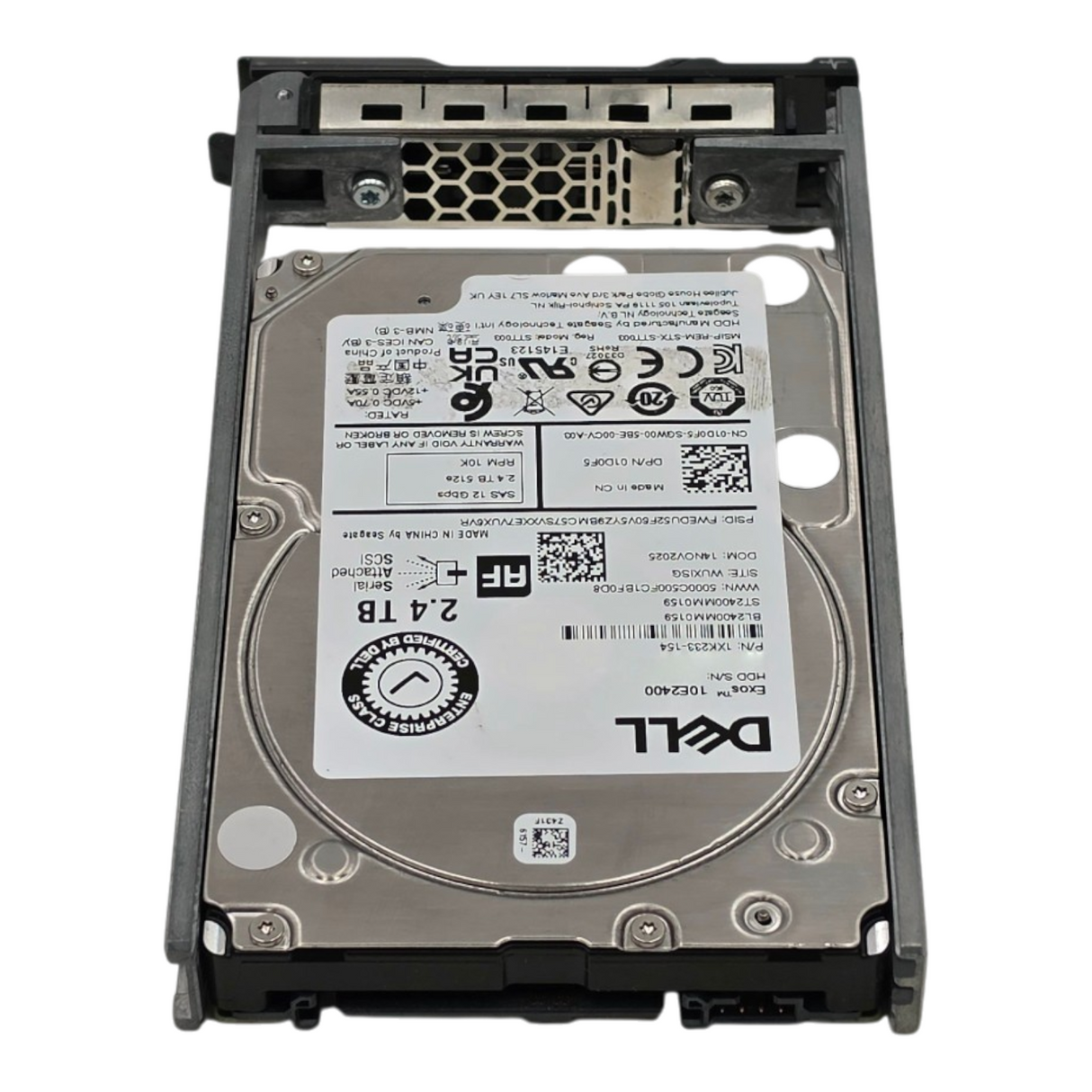 Dell 2.4TB 10K 12G SAS 2.5" SFF 256MB 512e Hard Drive HDD ST2400MM0159 1D0F5