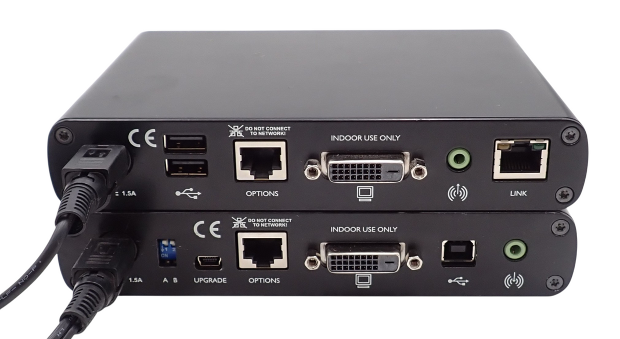 Black Box ACU5700A KVM Extender DVI-D USB Single Head CATX 490FT L & R Units