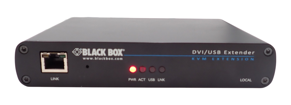 Black Box ACU5700A KVM Extender DVI-D USB Single Head CATX 490FT L & R Units