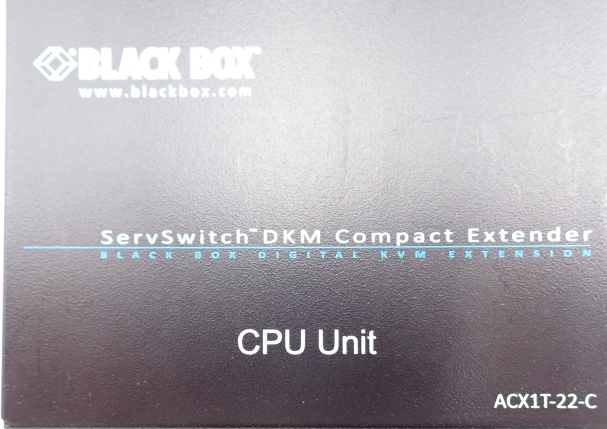 Black Box ACX1K-22-C ServSwitch Digital DKM Compact Extender CON & CPU Unit